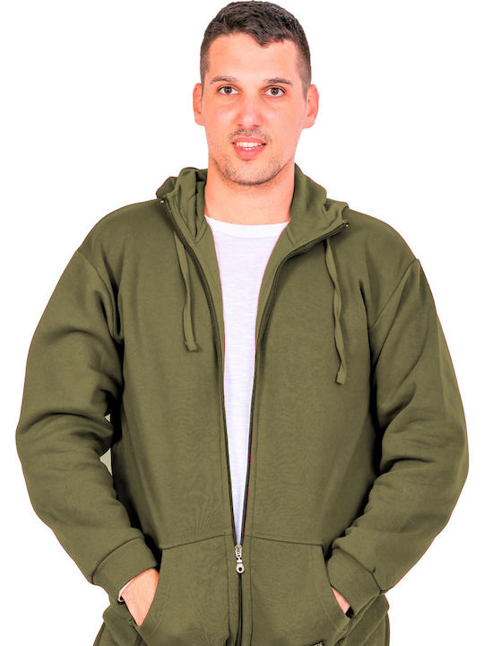 Cardigan With Khaki Hood