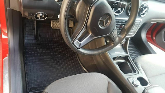 Petex Set of Front and Rear Mats 4pcs for Mercedes-Benz A Class / GLA 2011+ Black