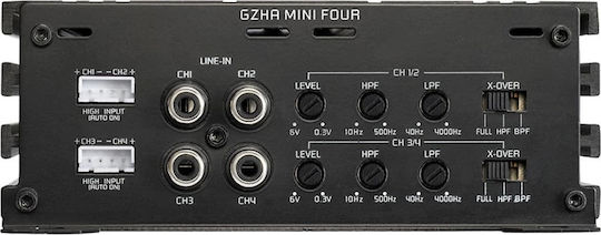 Ground Zero Car Audio Amplifier GZHA Mini Four 4 Channels (D Class)