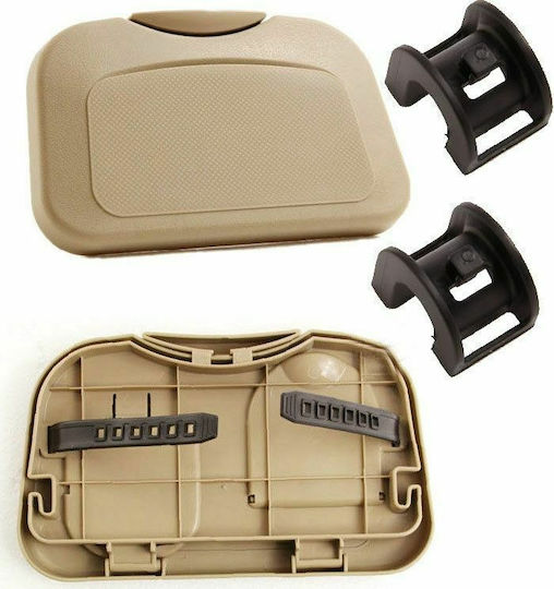 Car Cup Holder Foldable 2 Positions for Seat Back in Beige Color