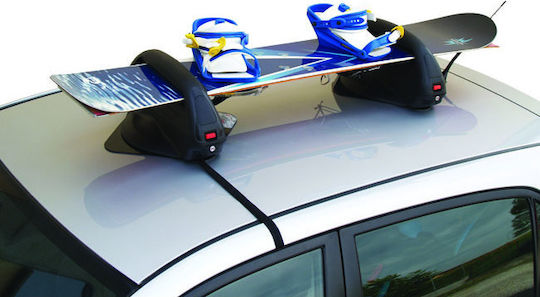 Menabo Aconcagua Magnetic Car Ski Mounts Suitable for 3 Ski Pairs or 2 Snowboards