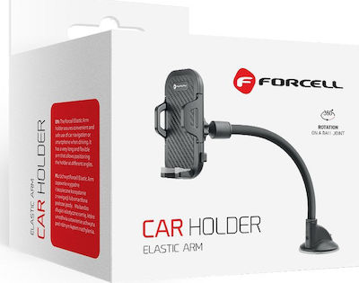 Forcell Βază de Telefon Auto Bracket Holder cu cârlige reglabile Neagră