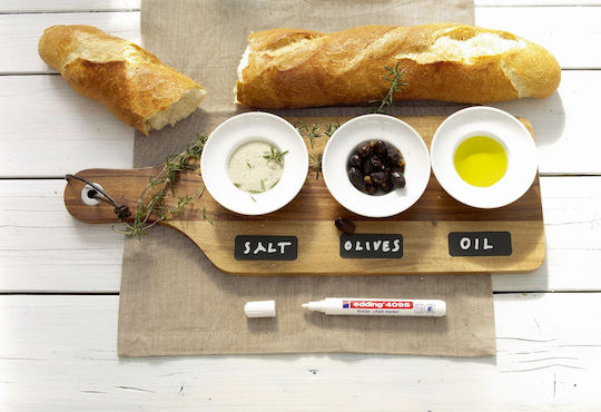 Edding Chalk Marker 4095 Μαρκαδόρος Πορτοκαλί Μαυροπίνακα Υγρής Κιμωλίας για Γυαλί Φωσφορούχο
