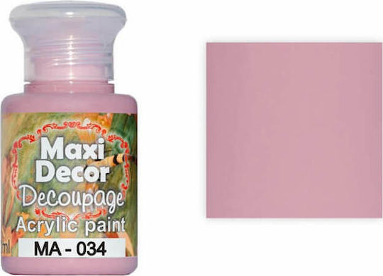 Maxi Decor Acrylic Color Paint Decoupage Pink 60gr 60ml