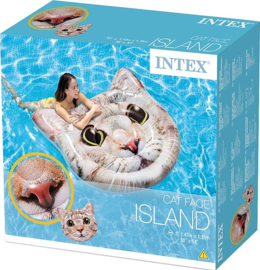 Intex Inflatable Beach Mattress with Handles Beige 147x135cm