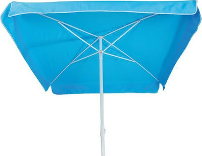 Summer Club Bahamas I Umbrelă de Plajă cu Diametru de 1.6m cu Protecție UV Albastru