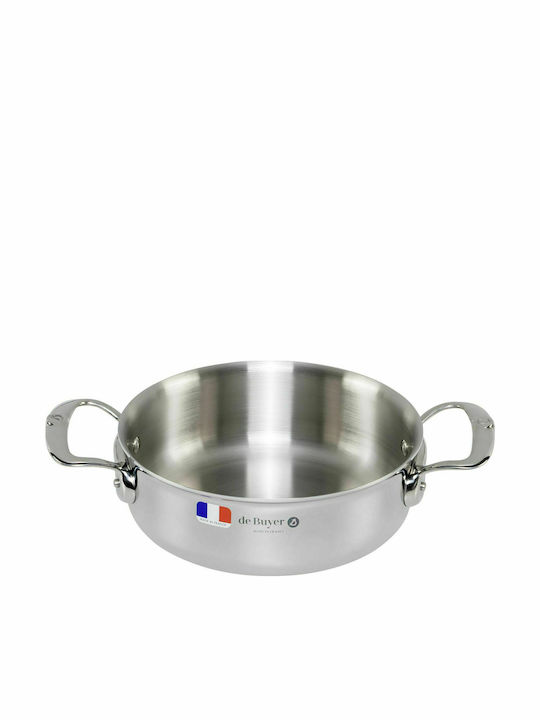 De Buyer Affinity Shallow Stainless Steel Pot 1.7lt / 20cm