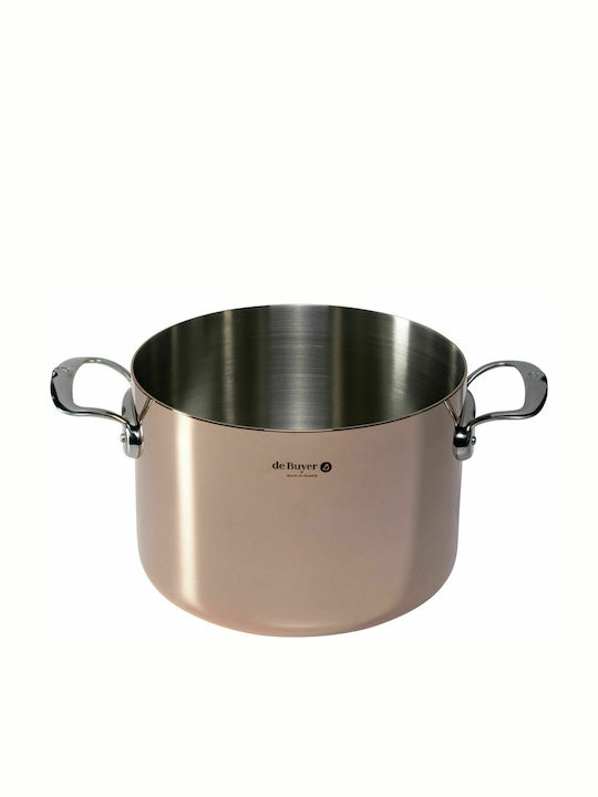 De Buyer Prima Matera Deep Stainless Steel Pot 7.5lt / 24cm