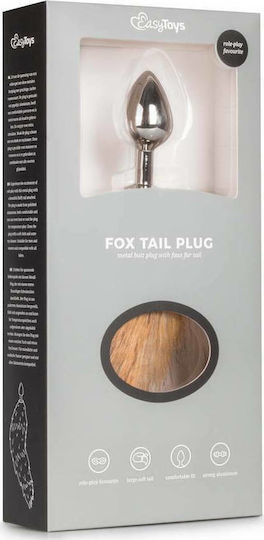 Easytoys Fox Tail Plug No 2 Анална тапа Silver