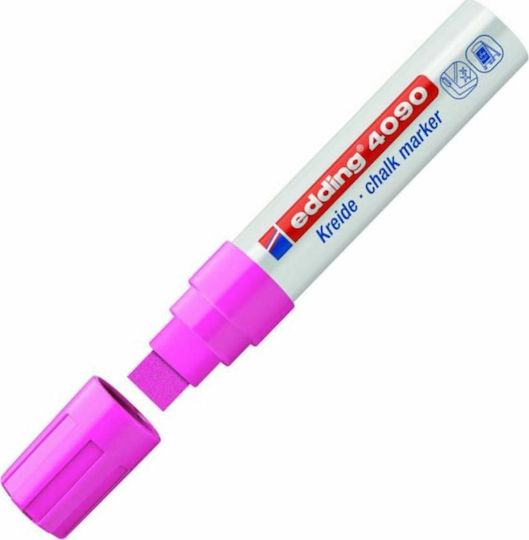 Edding Chalk Marker 4090 Marker Fuchsia Vopsea specială pentru crafturi Creion lichid Τετράγωνη Μύτη 4-4090069