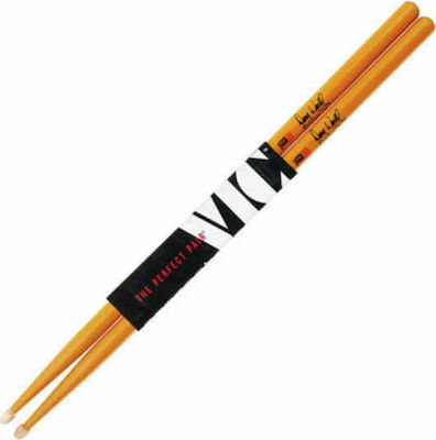 Vic Firth 5A Signature Dave Weckl Evolution Hickory Drumstick with Wooden Drop Head Orange