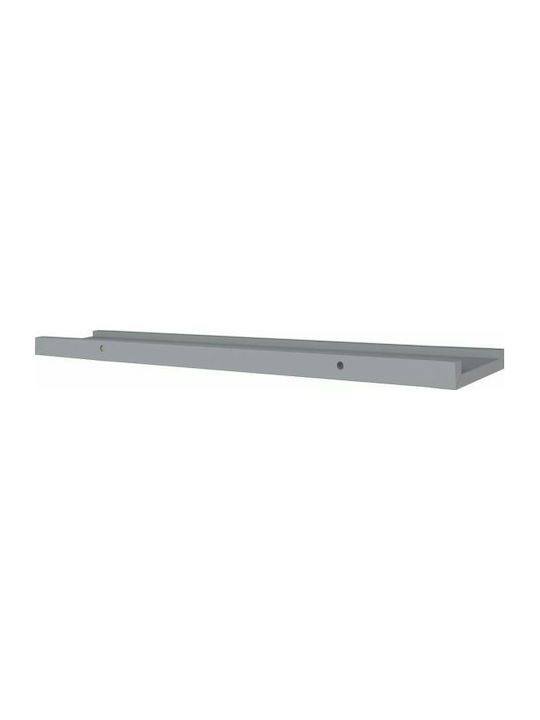 Gray Wall Shelves (2 Pieces) 80x9x3 cm