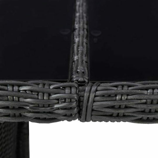 Tisch Stabil Black 200x100x74cm
