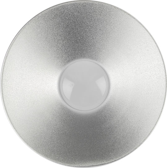 VK Lighting Commercial Bell Light 30W Natural White 2100lm E27 Silver Ø30.8xH16.5cm