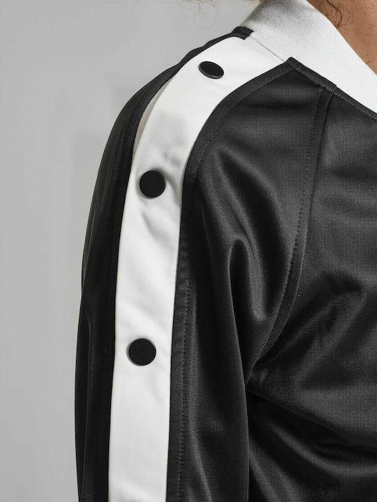 Women's Short Bomber Jacket for Winter Black