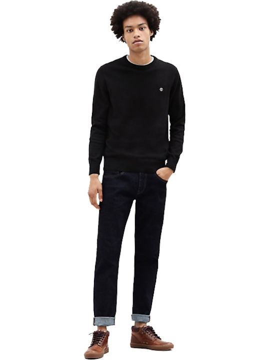 Williams River Crew Long Sleeve Sweater Black