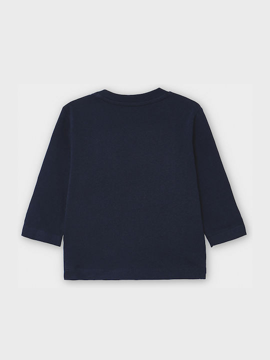 Mayoral Kids' Blouse Long Sleeve Navy Blue