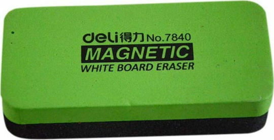 Deli Sponge for Whiteboard E7840 Whiteboard Eraser Magnetic 11x5x3cm White 7840