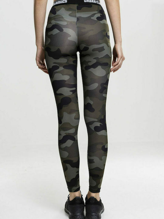 Urban Classics TB1667 Frauen Lang Leggings Wood Camo