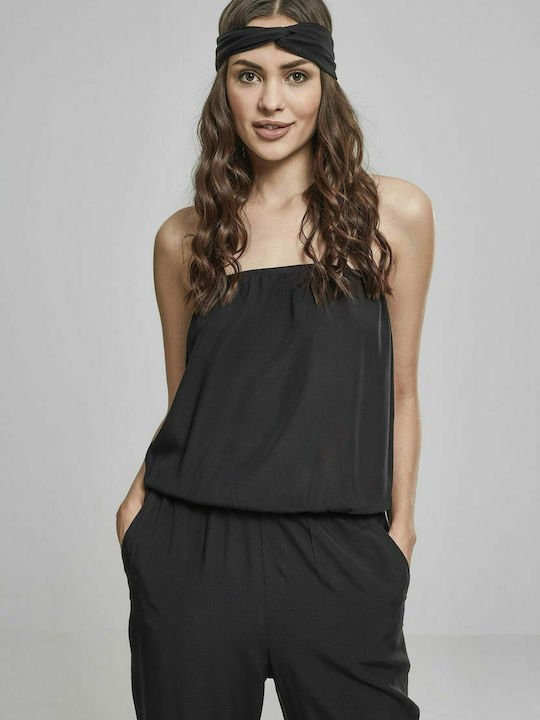 Urban Classics TB1955 Women's Strapless One-piece Suit Black