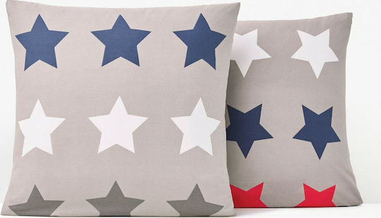 So'Home Stars Kinder Kissenbezug 63x63cm Γκρι 324514972_3925_40