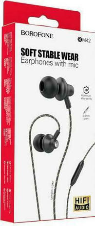 Borofone BM42 Безжични Стерео с жак 3.5mm Черен