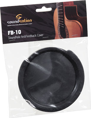 Soundsation Soundhole Antifeedback Cover Capac Anti Feedback în Culoarea Negru 102mm