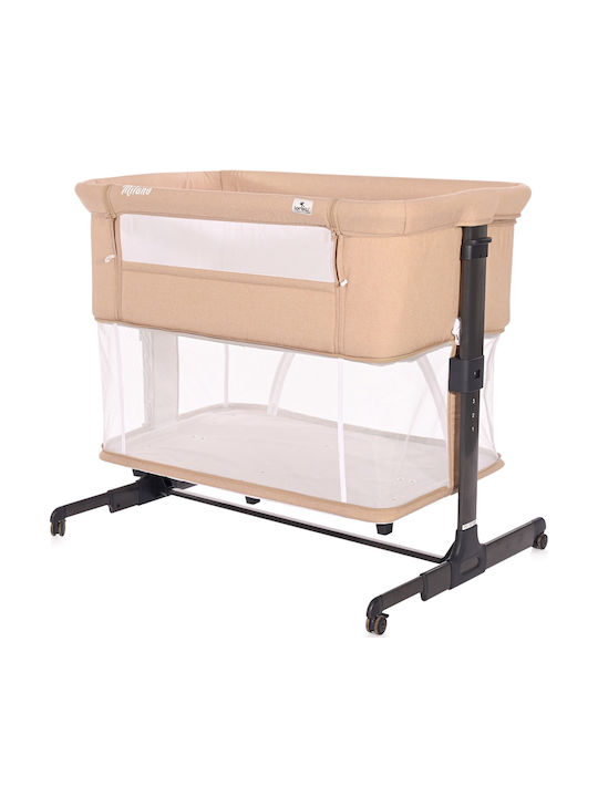 Lorelli Cradle-Park Milano with Mattress and Side Opening Beige
