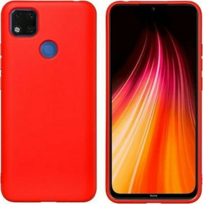 Senso Liquid Umschlag Rückseite Silikon Rot (Redmi 9C) SELIXIAR9CR