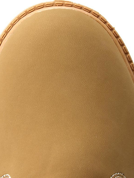 Kombo Mid Leder Gelb Stiefel