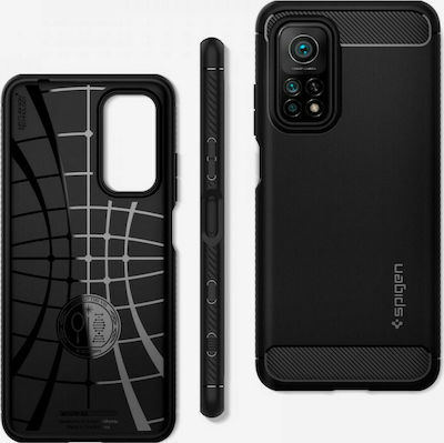 Spigen Rugged Armor Back Cover Σιλικόνης Μαύρο Matte (Xiaomi Mi 10T / Mi 10T Pro)