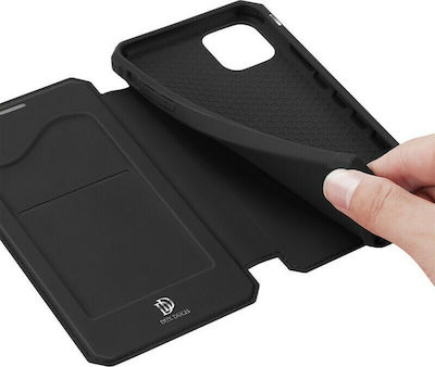 Dux Ducis Skin X Carte Piele artificială Negru (iPhone 12 Pro Max)