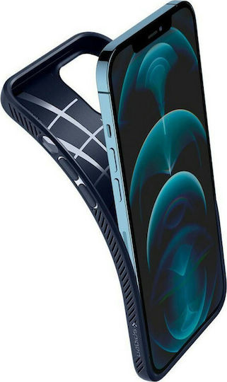 Spigen Liquid Air Silicone Back Cover Navy Blue (iPhone 12 / 12 Pro)