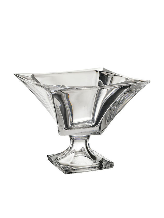 Click Decorative Bowl Pedestal Transparent 24x24x21cm