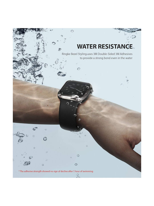 Ringke Bezel Styling Plastikhülle Stainless Matte Grey für Apple Watch 40mm