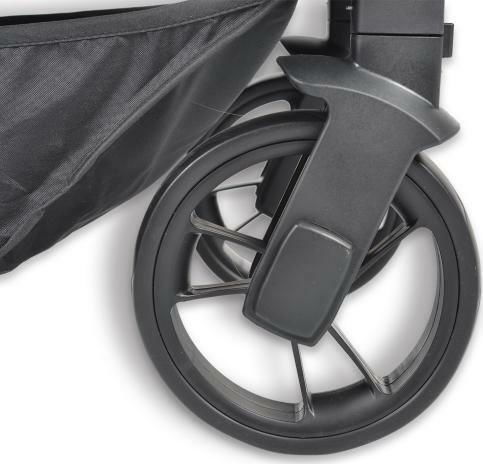 Cangaroo Ellada Verstellbar 3 in 1 Baby Kinderwagen Geeignet für Neugeborene Schwarz 15kg
