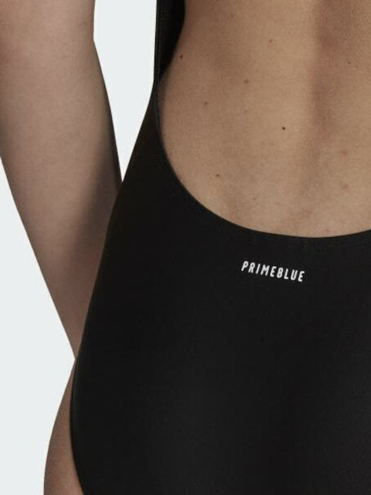 SH3.RO Big Logo Athletic One-Piece Swimsuit Black