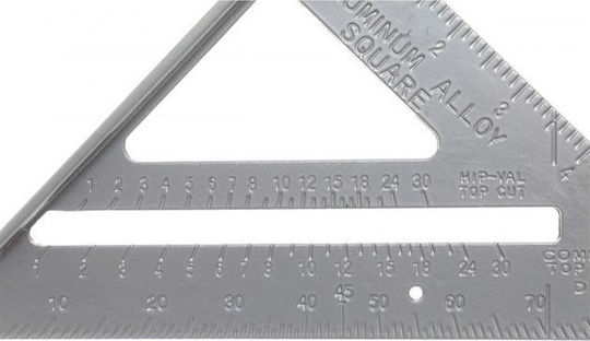 Kraft & Dele Winkelmesser Zimmerleute Aluminium mit Rabbet Länge 17,78cm