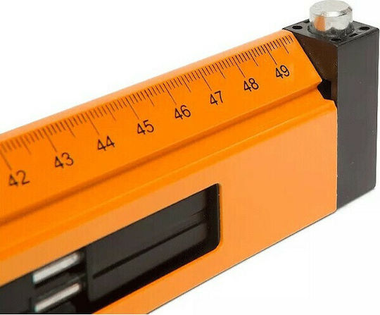 Handy Winkelmesser Aluminium Länge 50cm mit Winkelmesser und Wasserwaage