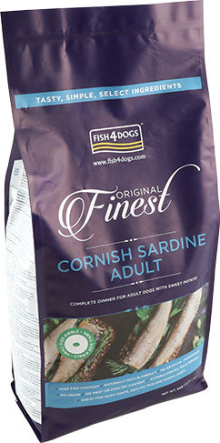 Fish4Dogs Finest Cornish Sardine Small Bite 6kg Dry Food for Adult Dogs with Fish