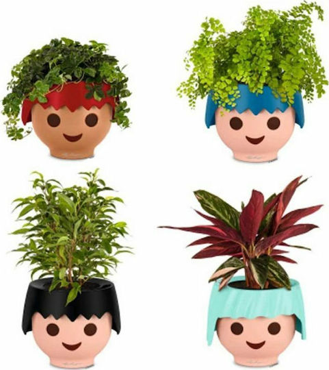 Lechuza Playmobil Ojo Αυτοποτιζόμενη Γλάστρα Πλαστική Τιρκουάζ 21x21εκ.