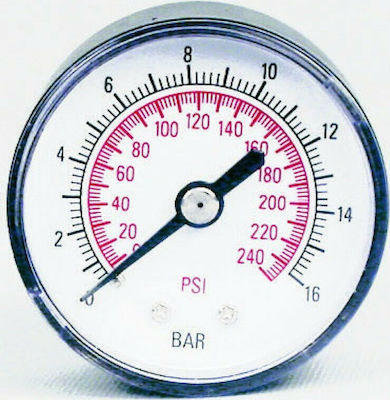 Unimac Manometers Αεροσυμπιεστών & Ρυθμιστών 1/4" Φ50 21106