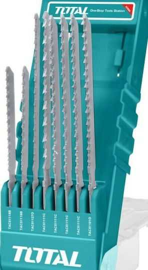 Total Jig Saw Blade for Metal and Wood 8pcs TACSD7386