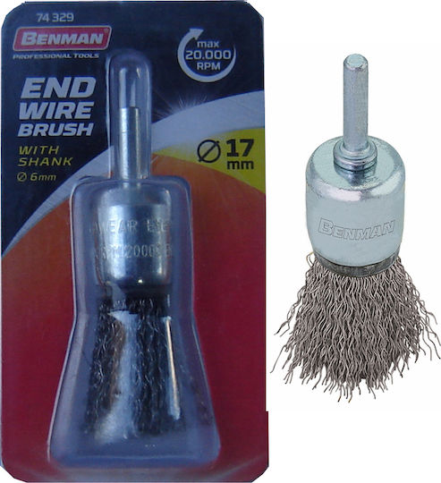 Benman 74329 Wire Brush for Drill 17mm