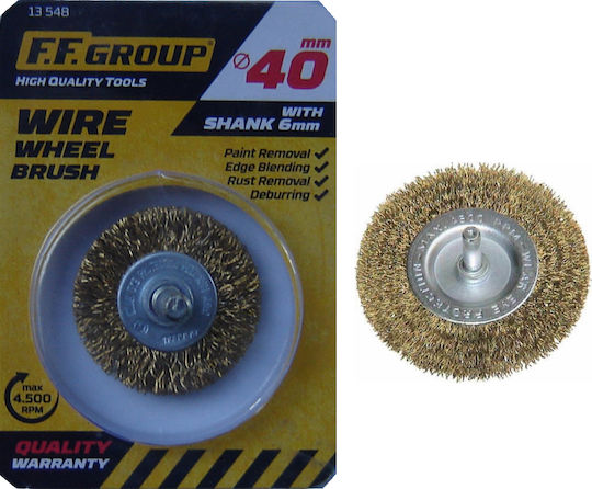 F.F. Group 13548 Wire Brush for Drill 40mm