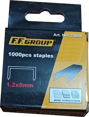 F.F. Group Τ50/8 Staples 8mm 1000pcs