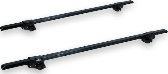 Autoline Bare de Acoperiș Metal 120cm. Universal (Set cu picioare) Negre