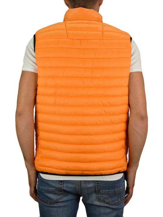 Nicce London Men's Sleeveless Puffer Jacket Orange