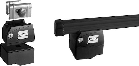 Fabbri Aluminum Car Roof Bars 150cm for Citroen Nemo Set with Roof Rack Legs