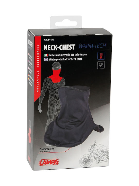 Lampa Neck-Chest Motorcycle Rider Neck Warmer Cotton Black Color